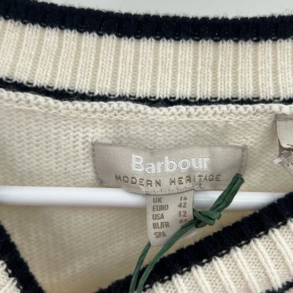 Barbour Women's Rochelle Knitted Jumper - Cloud - 12 - New with tags - Picture 4 of 7